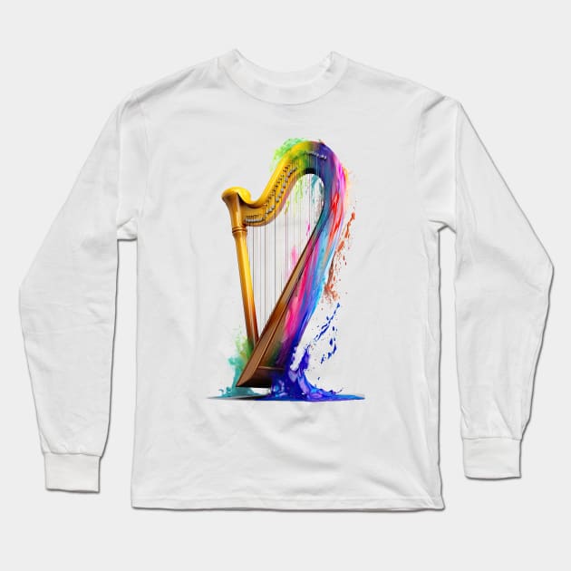 Harp Long Sleeve T-Shirt by Urban Archeology Shop Gallery